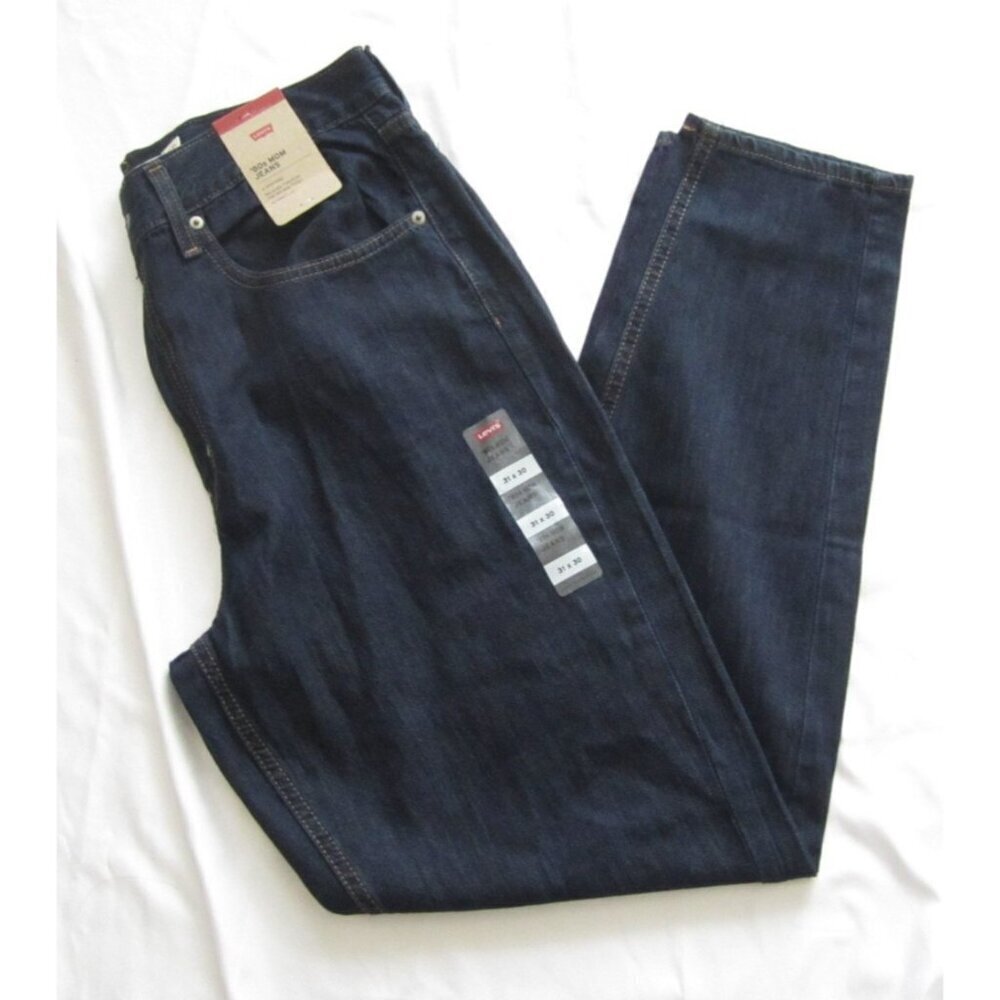 New W/‎ Tag Women Levis High Rise 1980's Mom Denim Jeans Sz 31x30 (WP301)